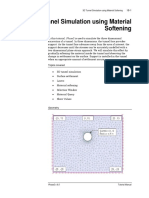 3D Tunnel Simulation Using Material Softening