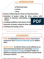 Electrical Drives and Control - Unit-I (MECHANICAL ENGINEERING)