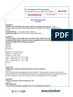 CS201 Final Term Subjectivebymoaaz PDF