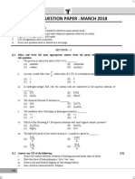 HSC Science March 2018 Board Question Paper of Chemistry PDF