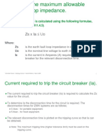 Earth Fault Loop Impedance Summary