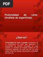 Profundidad de Corte (Análisis de Superficies)