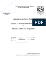 Practica 5 Circuitos Combinacionales Y Practica 6 Diseño Con Compuertas