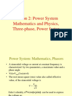 Section 2: Power System Mathematics and Physics, Three-Phase, Power Factor