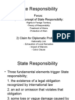 State Responsibility: Focus: 1) The Concept of State Responsibilty