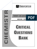 JEE Adv. Critical Question Bank - Chemistry PDF