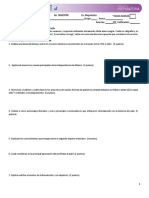 Examen Diagnóstico Historia de Mexico II - 300