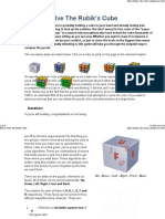 How To Solve The Rubik's Cube: Notation