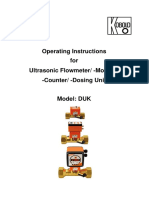 DUK - Ultrasonic Flowmeter Manual