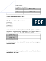 Repaso Matemáticas Tema 3 4º Primaria