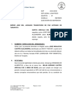 Escrito de Reiteracion Caso de Alimentos