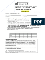 SOLUTIONS ADM2302 Midterm Exam W18 Final Version - Posted PDF