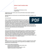 Lecture 2 and 3 Revision Notes Balance Sheet What Is It?