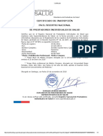 Certificado Profesional de La Salud