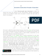 Thermocouple Type Instruments Construction Principle of Operation - Electrical4u