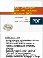 NATIONAL CURRICULUM FRAMEWORK FOR TEACHER EDUATION, 2009ash