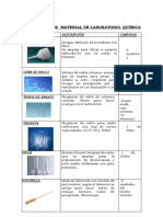 Inventario de Material de Laboratorio