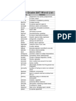 8th Grade SAT Word List