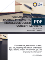 Facilitating Learning - Module 14 Constructivism