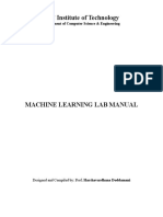 My ML Lab Manual