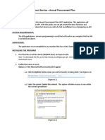 Procurement Service - Annual Procurement Plan: Downloads Menu