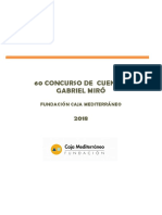 Bases. 60 Edición Concurso de Cuentos "Gabriel Miró". Fundación Caja Mediterráneo