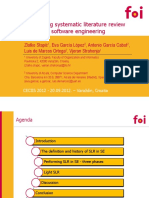 Performing Systematic Literature Review in Software Engineering