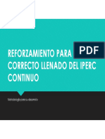 Reforzamiento para El Correcto Llenado Del Iperc Continuo