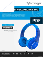 Ficha Audifonos Diadema Bluetooth Vorago HPB 300