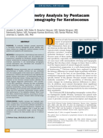 Corneal Asymmetry Analysis by Pentacam Scheimpflug Tomography For Keratoconus Diagnosis