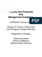 Trauma Care Protocols and Management Guidelines