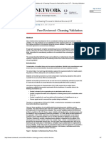 Validation of A Cleaning Process For Medical Devices