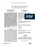 IEEE 2017 Enhanced RSA Algorithm With Varying Key Sizes For Data Security in Cloud