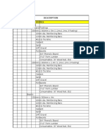 Description Demolition Works Civil Works: Formworks