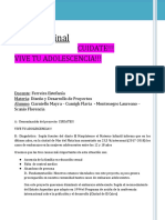 Trabajo Final Sobre Embarazo Adolescente - FinEs - Diseño de Proyectos 2018