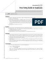 Free Fatty Acids in Soybeans: Official Method