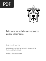 Patrimonio Natural y Las Leyes Mexicanas para Su Conservación