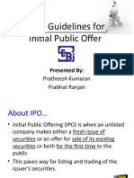 SEBI Guidelines On IPO