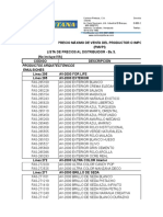 Precios Actuales