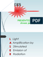 Lasers: Presented By: Shivam Pandey