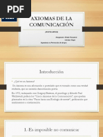 Axiomas de La Comunicacion Taller