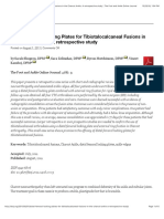 Distal Femoral Locking Plates For Tibiotalocalcaneal Fusions in The Charcot Ankle: A Retrospective Study