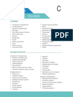 C Language Syllabus