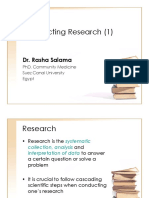 Conducting Research (1) : Dr. Rasha Salama