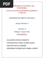 Universidad Nacional de Ingenieria, Dibujo Tecnico, Grupo 7.