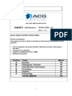 Year 10 Sample Exam Paper