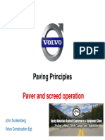 Paving Principles Paver and Screed Operation PDF