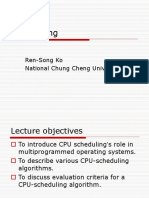 Scheduling: Ren-Song Ko National Chung Cheng University