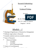 Research Methodology &amp Technical Writing