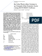 Modeling of The Solar Photovoltaic Systems To Fulfill The Energy Demand of The Domestic Sector of Pakistan Using RETSCREEN Software